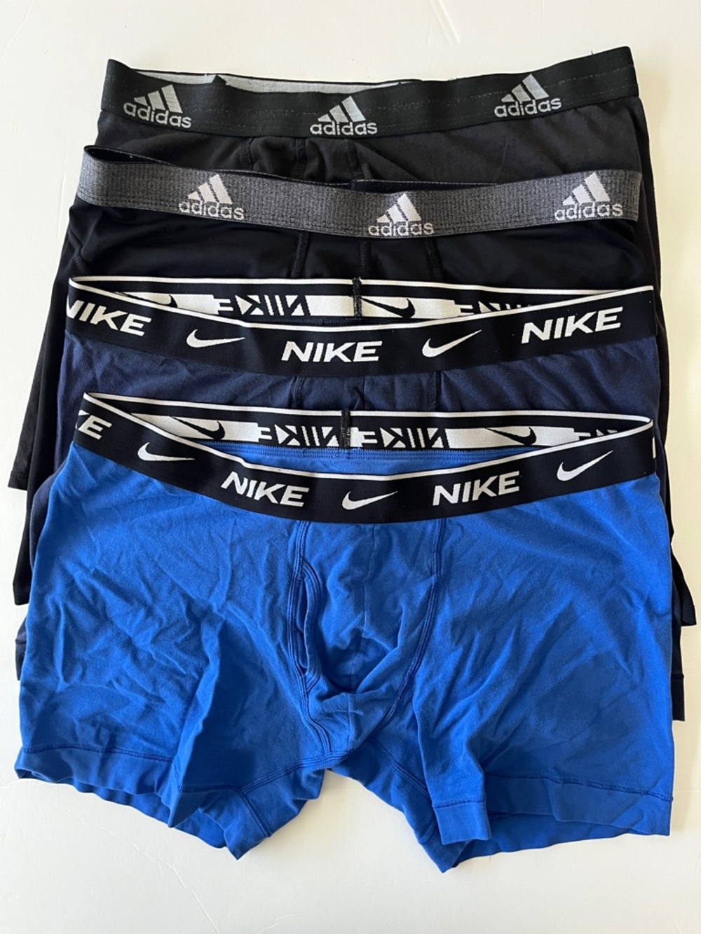 Nike and Adidas 4 pack boxer briefs